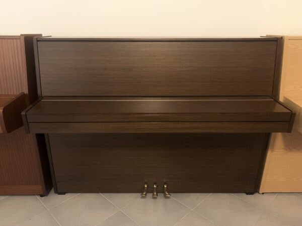 Tmavě hnědé piano Hellas, piano s moderátorem, levné pianino 028PH