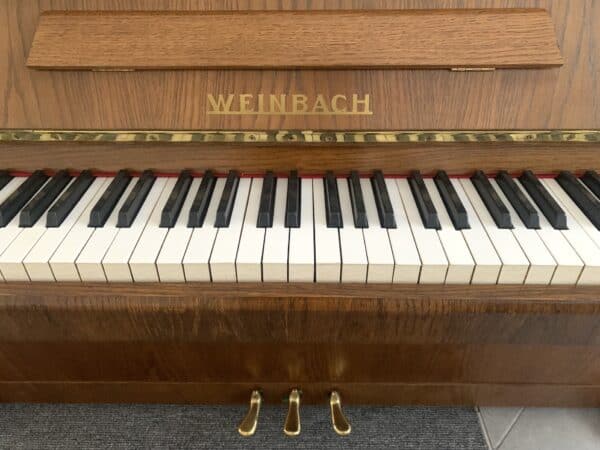 České piano Weinbach, klavír s moderátorem / 3. pedál, malé piano 020PH