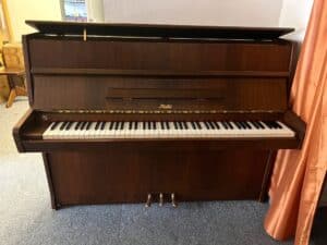 Piano Rösler, české tmavé piano, piano tmavý ořech 102PH