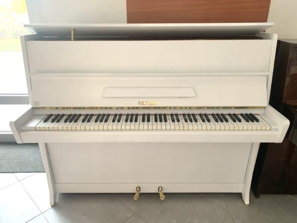 Bílé piano Petrof K114 Klasik, české piano 003PB