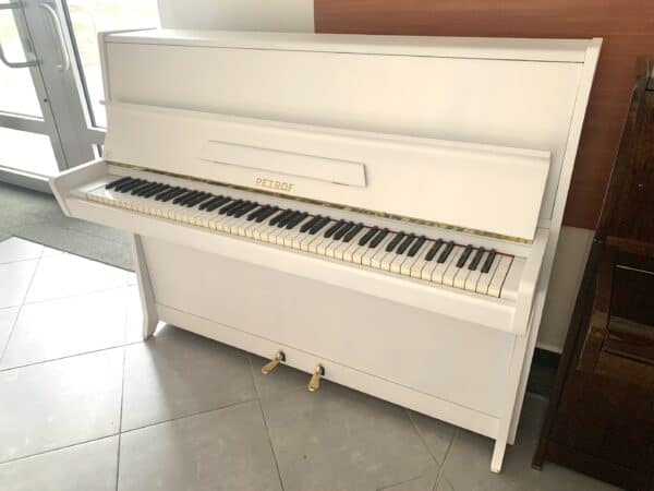 Bílé piano Petrof K114 Klasik, české piano 003PB