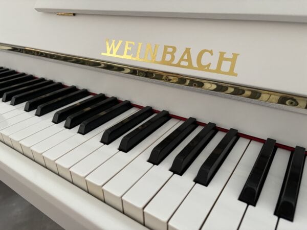 Bílé piano Weinbach, české pianino, bazar bílé piano Plzeň 007PB