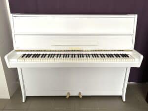 Piano Petrof K114 Klasik, bílý Petrof, bazar pian Plzeň 008PB