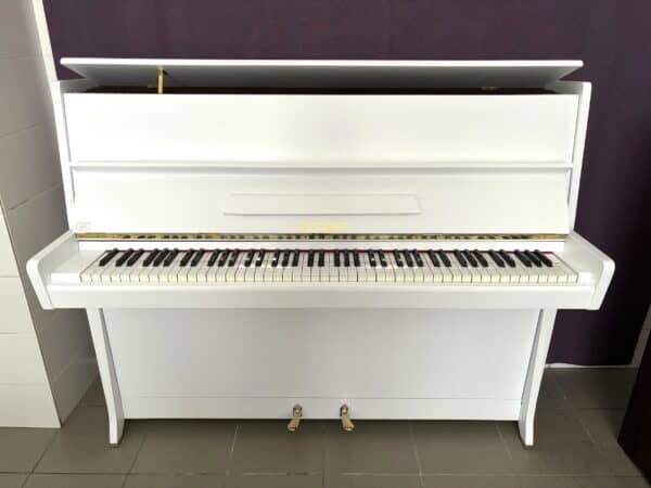 Piano Petrof K114 Klasik, bílý Petrof, bazar pian Plzeň 008PB